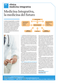 Medicina Integrativa, la medicina del futuro