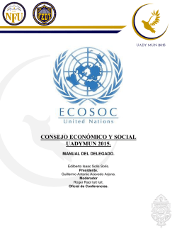 Manual del Delegado ECOSOC