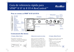 Guía de referencia rápida para VPAP® II ST & II ST