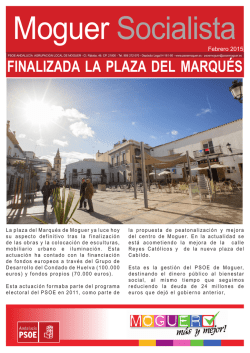 FINALIZADA LA PLAZA DEL MARQUÉS