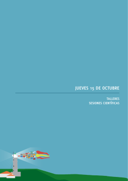 Talleres, Sesiones Cient&iacute;ficas, Comunicaciones