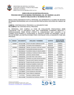 QUINTA PUBLICACION PROCESO INFANTE DE MARINA