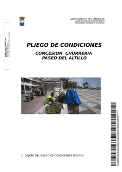 PLIEGO DE CONDICIONES - Ayuntamiento de Almuñécar