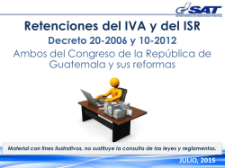 Retenciones del IVA e ISR