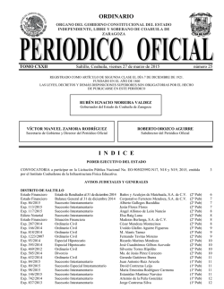 ORDINARIO I  N  D I  C  E