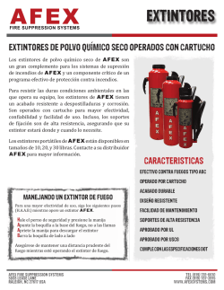 ExtintORES - AFEX Fire Suppression Systems