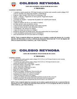 1° PRIMARIA 2° PRIMARIA