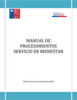 manual de procedimientos bienestar