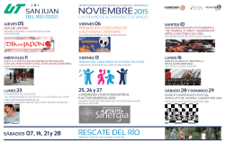 Calendario de actividades culturales y deportivas