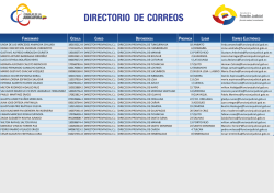 DIRECTORIO DE CORREOS - Escuela de la Funcion Judicial