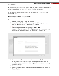 Activar Dispositivo HIKVISION