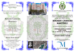 Programa-Invitación Rosario Camacho