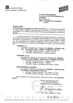 D. Carlos SÁEZ GISMERO \ Alcaldesa del AYTO DE TORRES DE
