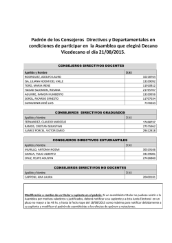 Asamblea de Facultad