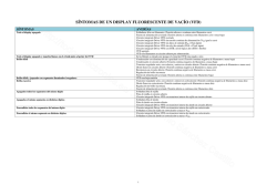 SÍNTOMAS DE UN DISPLAY FLUORESCENTE DE VACÍO (VFD)