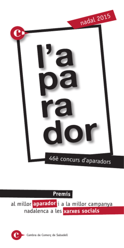 Bases del concurs en pdf - Cambra de Comerç de Sabadell