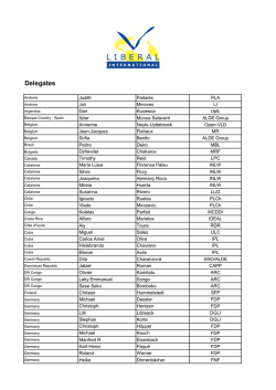 participants here - Liberal International