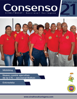 Revista Consenso - Sinaltracaf Cartagena