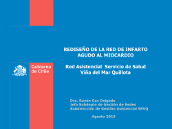 REDISEÑO DE LA RED DE INFARTO AGUDO AL MIOCARDIO Red