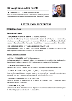 CV Jorge Resina de la Fuente