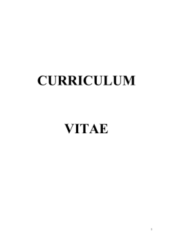 Curriculum Vitae - Facultad de Ciencias Exactas y Naturales y