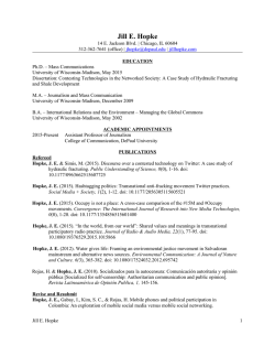 CV - Jill Hopke