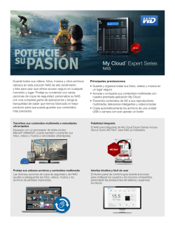 My Cloud™ Expert Series NAS Data Sheet