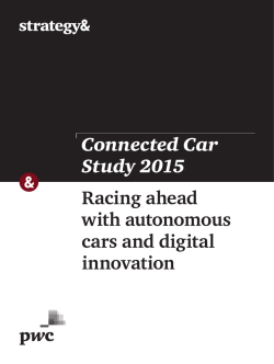 Racing ahead with autonomous cars and digital - Strategy
