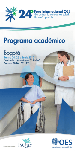 Programa académico - Organización para la Excelencia de la Salud