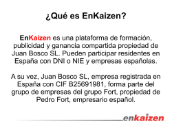 DESCARGA AQUÍ la Presentación Oficial de Enkaizen en Pdf.