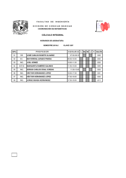 Horarios