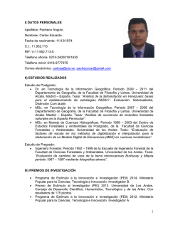 Curriculum Carlos Pacheco 2015
