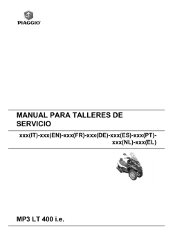 MANUAL TALLER MP3 400 LT