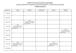 Horarios de Salones