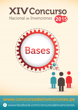 bases - Concurso Nacional de Invenciones