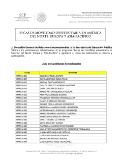 lista de candidatos aceptados