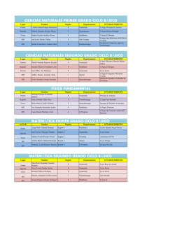 LISTADO DE GANADORES