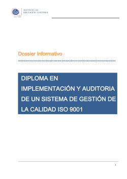 diploma en implementación y auditoria de un