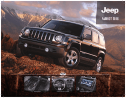 PATRIOT 2016 - Jeep M&eacute;xico
