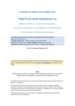 Asignación de Estancia en Prácticas (30/06/2015)