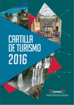 cartilla - Turismo SATSAID