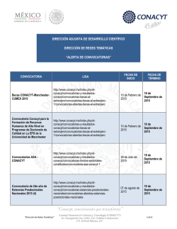 Convocatorias CONACYT