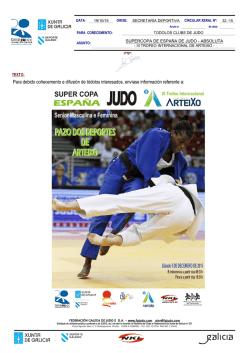 LIGA XUNTA (GALICIA3) - Federación Galega de Judo