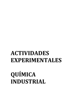 actividades experimentales química industrial