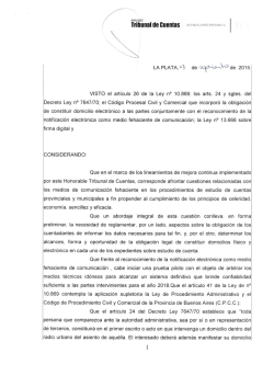 RESOLUCIÓN AG 007-15 - Gobierno de la Provincia de Buenos