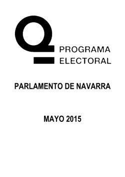 PARLAMENTO DE NAVARRA MAYO 2015 - EQUO Navarra