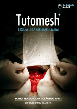 Malla Biológica de colágeno TUTOMESH Visualizar PDF