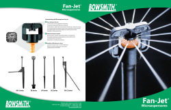 Fan-Jet - Microaspersores Información Adicional sobre el Desemeño
