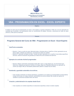 VBA - PROGRAMACIÓN EN EXCEL - EXCEL EXPERTO