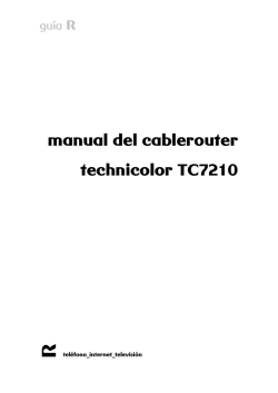Technicolor TC7210: gu&iacute;a r&aacute;pida - descargas - mundo-R